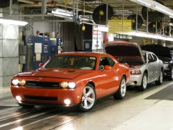 2008 Dodge Challenger SRT8 on the production line
