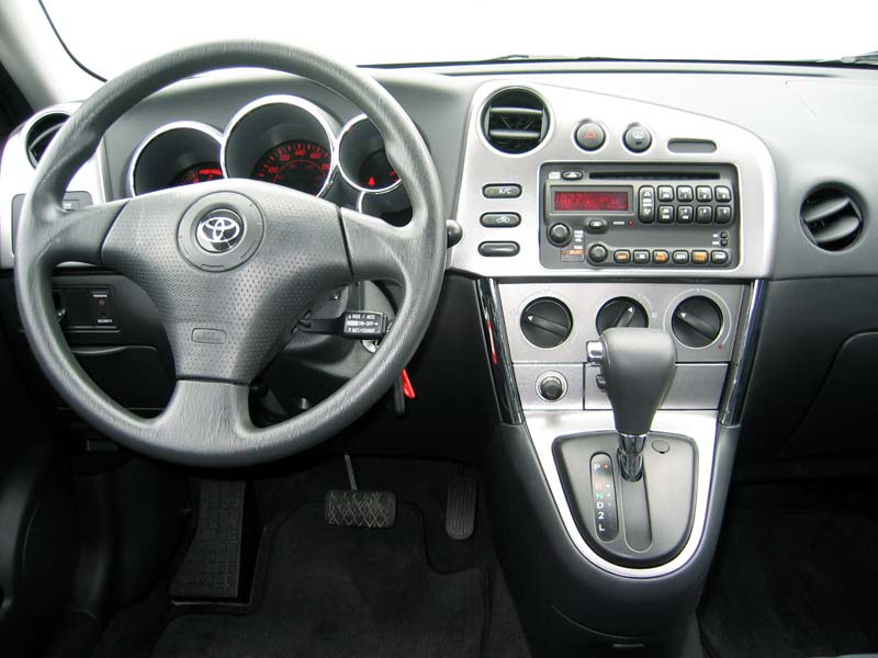 Auto Entertaintment And Lifestyle Toyota Matrix 2003 Interior